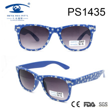 Классический стиль Spot Pattern Sky Blue Frame ПК Солнцезащитные очки (PS1435)